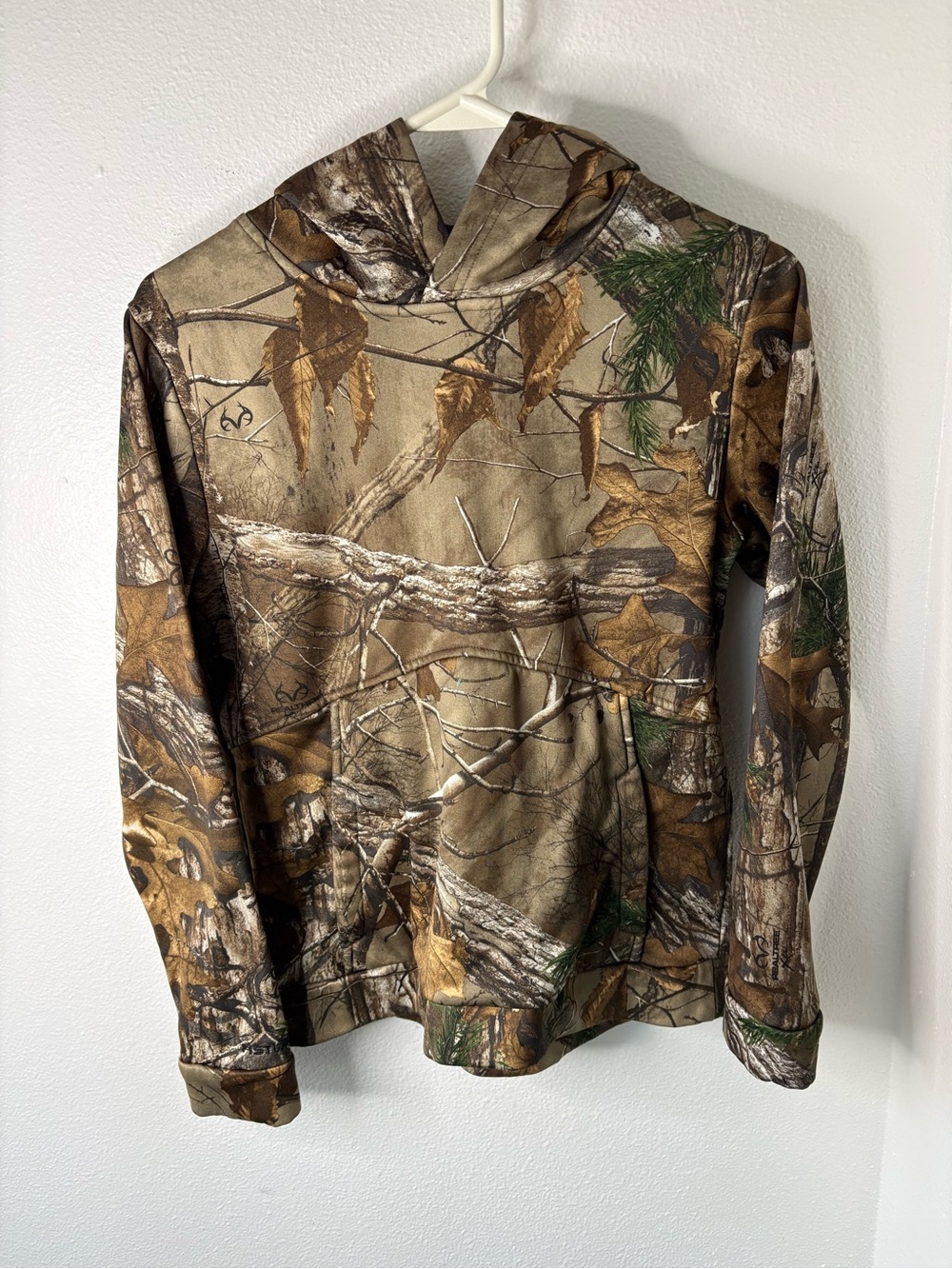 Under Armour Kids Camo Hooded Jacket in Brown/Green - YLG